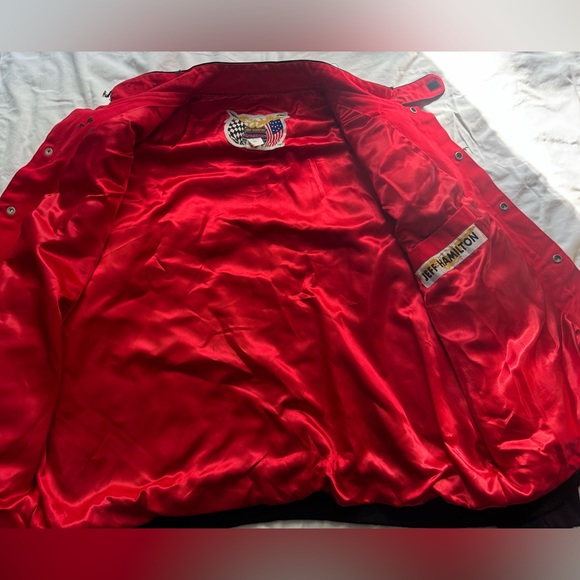 Vintage NASCAR Dale Earnhardt Jr Budweiser Jeff Hamilton Outlaw Jacket Size XXL - Picture 7 of 10